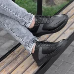 کفش اسپرت مردانه بندی مدل پیروزگام رنگ مشکی طوسی | سایزبندی 40تا 44 - Image 4