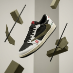 نایک ایر جردن 1 بدون ساق تراویس اسکات اولیو (Nike Air Jordan 1 Low Travis Scott Olive) - Image 2