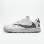 نایک ایر جردن 1 بدون ساق تراویس اسکات سفید طوسی (Nike Air Jordan 1 Low Travis Scott ) - Image 2